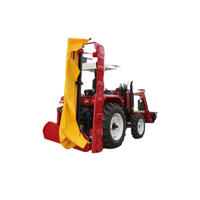 Rear mounted disc mowers with hydraulic suspension